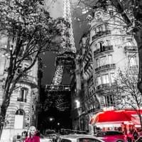 Eiffel and Beautiful Woman